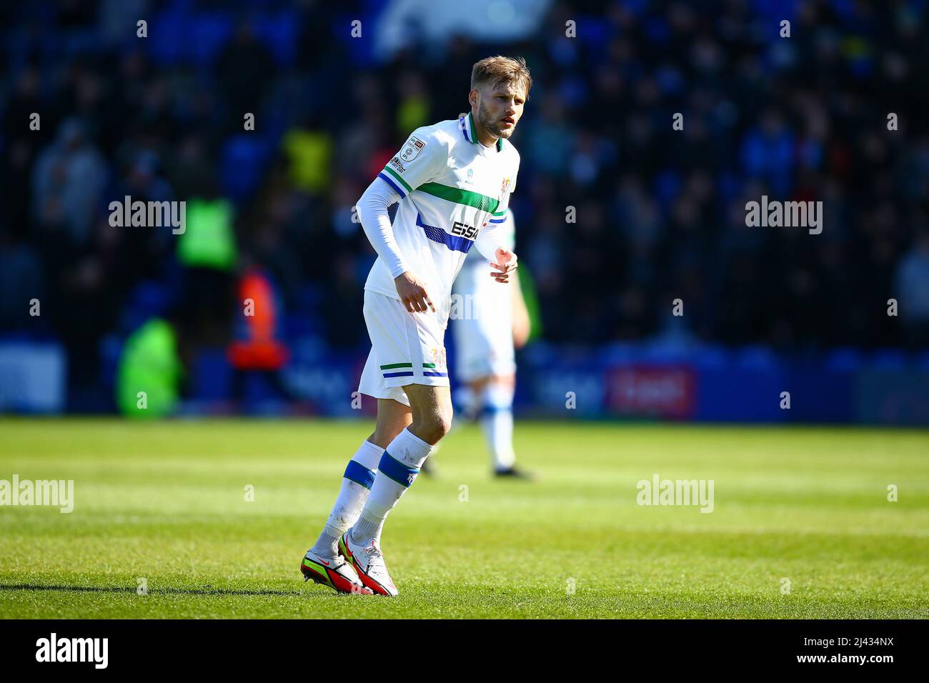 Elliott Nevitt (20) of Tranmere during the game Tranmere v Bristol