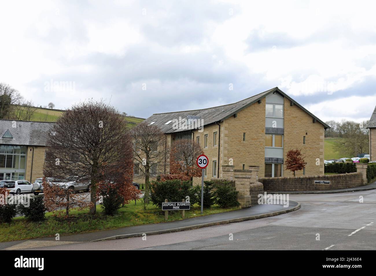 Deepdale Business Park in Bakewell Stock Photo