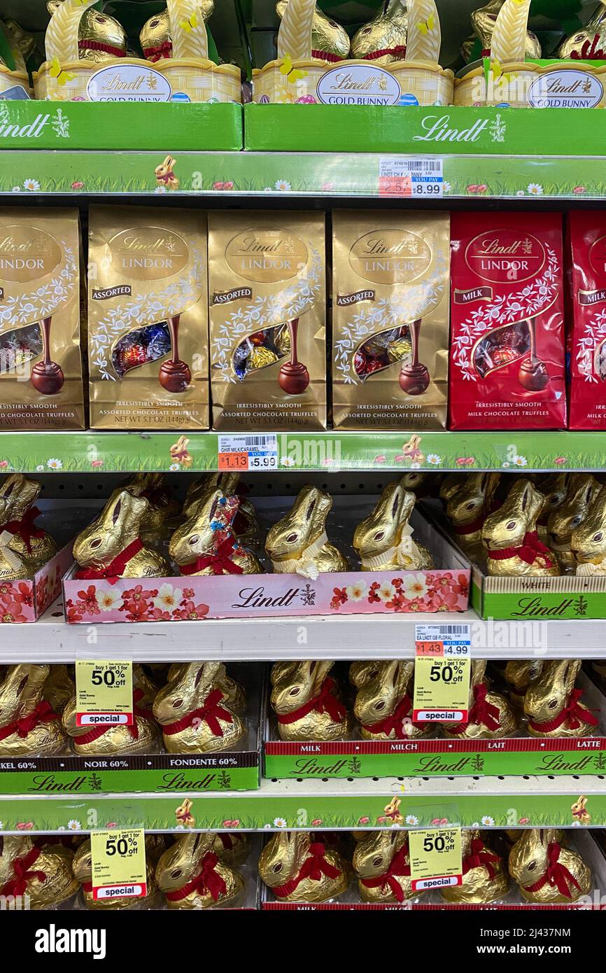 Easter chocolate by Lindt on sale at a CVS store in Astoria, New York ...