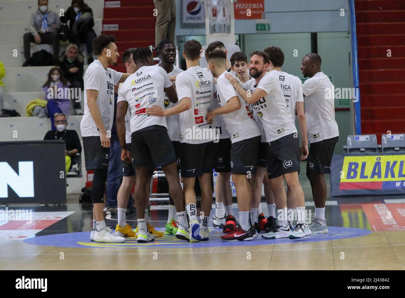 PalaRadi, Cremona, Italy, April 10, 2022, Vanoli Cremona during Vanoli