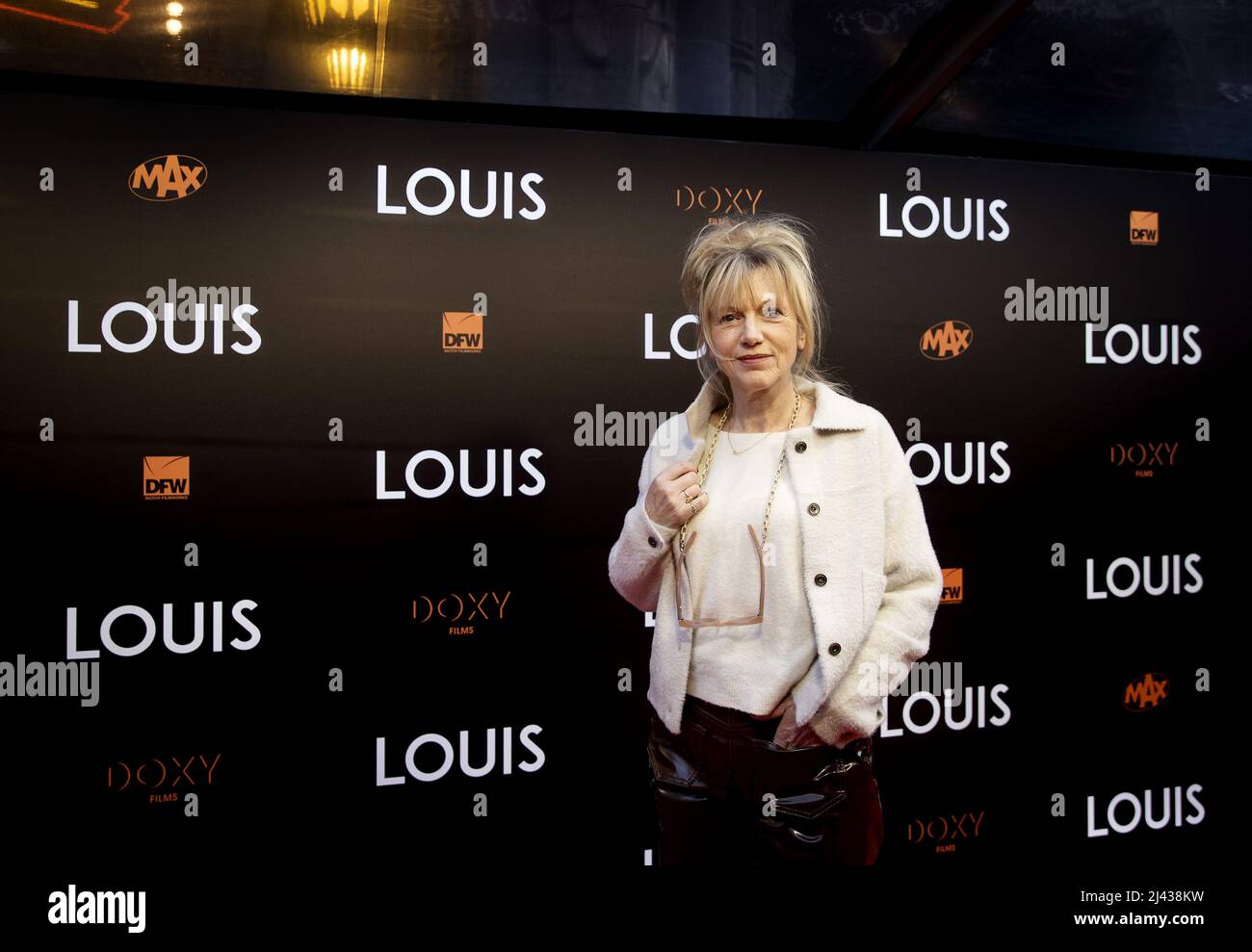 Amsterdam, Netherlands. 11th Apr, 2022. AMSTERDAM - Johanna ter Steege on the red carpet prior to the premiere of LOUIS. The documentary is about the life of national coach Louis van Gaal. ANP KIPPA KOEN VAN WEEL Credit: ANP/Alamy Live News Stock Photo