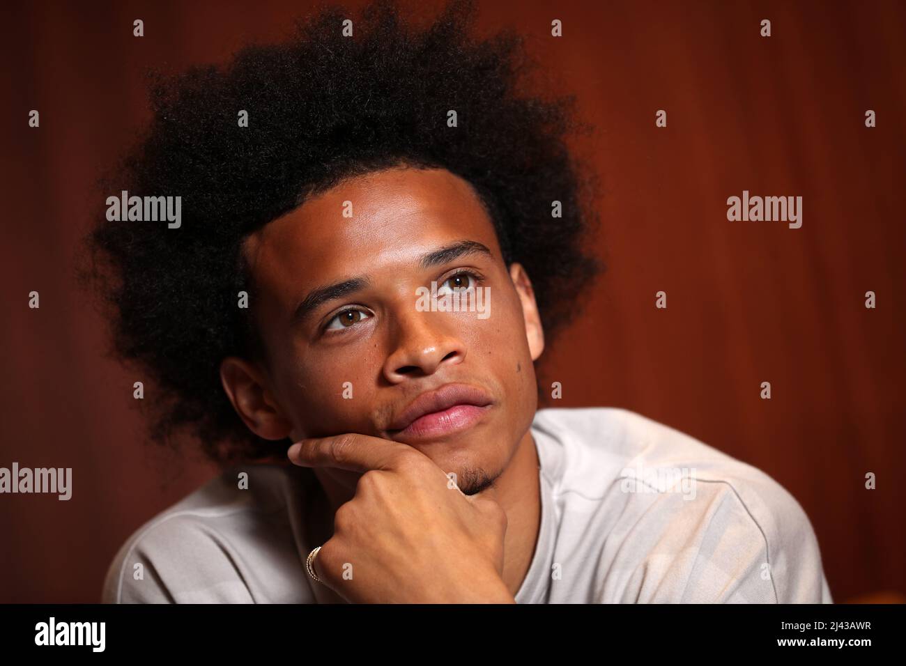 Interview mir Leroy Sane FC Bayern München  © diebilderwelt / Alamy Stock Stock Photo