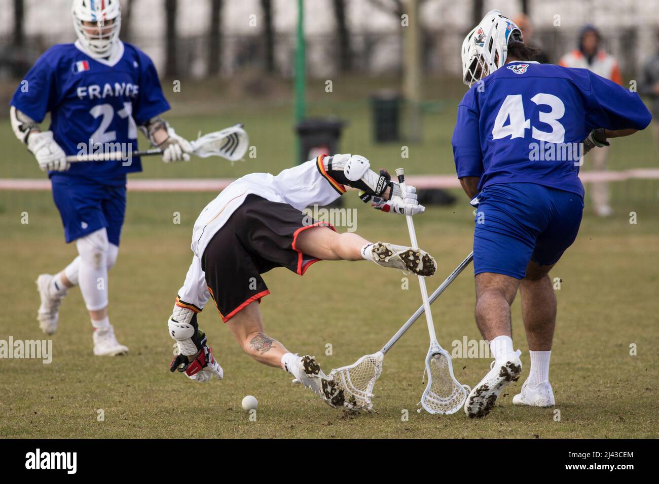 Wroclaw, Poland, April 11th, 2022. ELC 2022 World Lacrosse Qualifiers