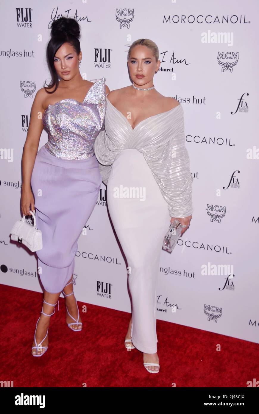 Beverly Hills, Ca. 10th Apr, 2022. (LR) Sophia Pierson and Olivia Pierson attend The Daily