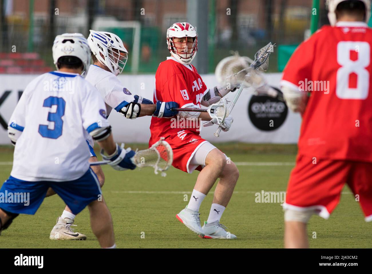 Wroclaw, Poland, April 11th, 2022. ELC 2022 World Lacrosse Qualifiers