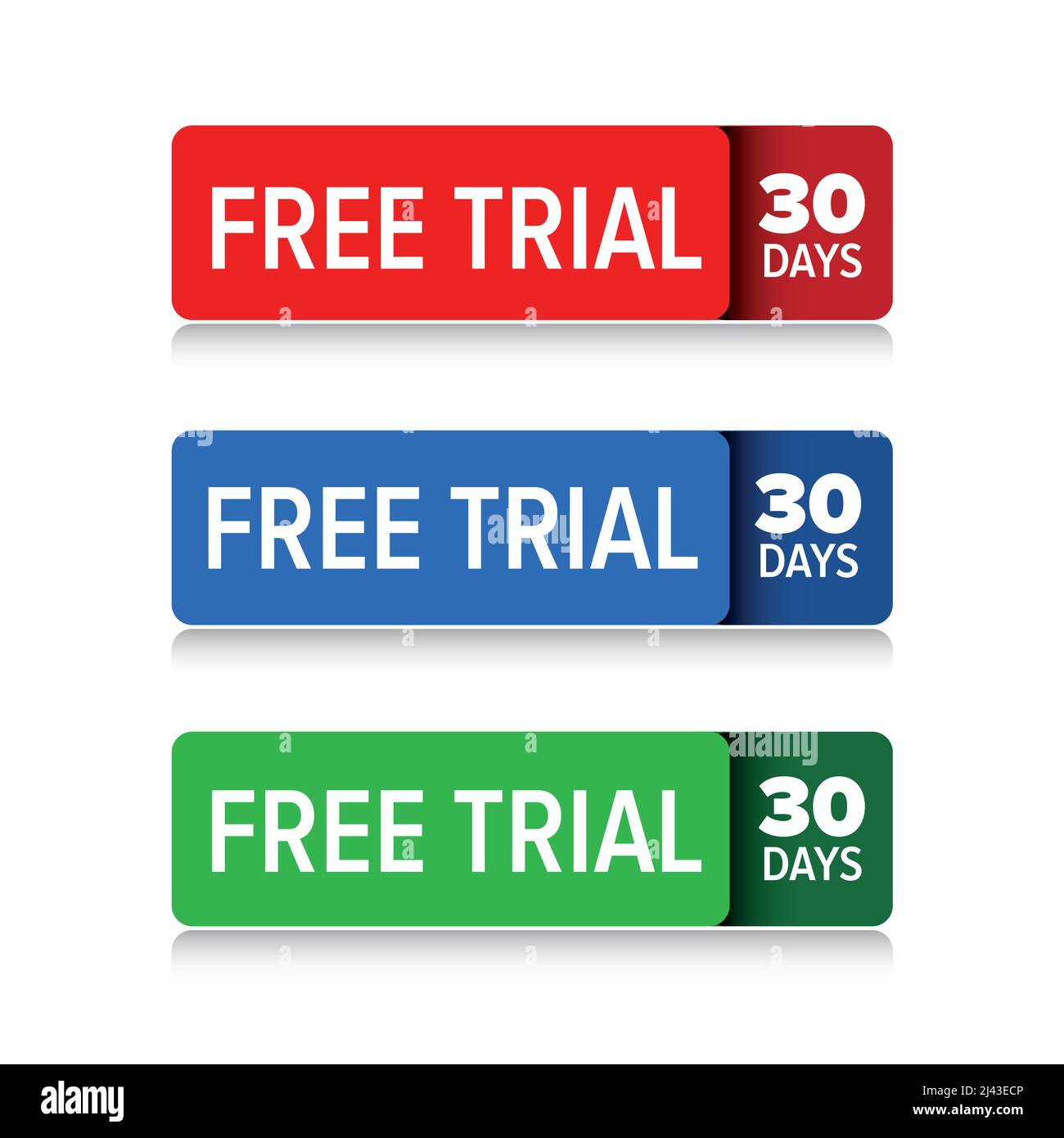 Free trial 30 days vector Stock Vector Image Art Alamy