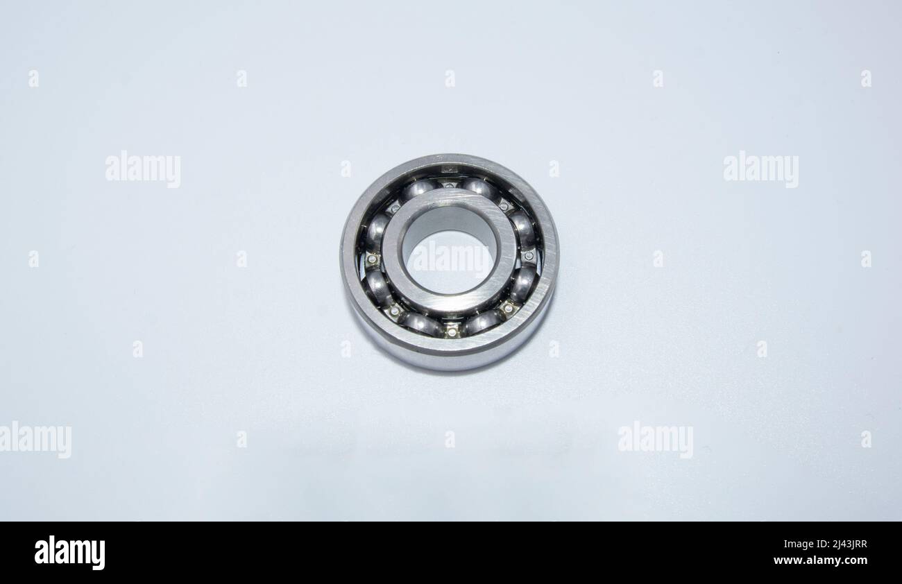 Single row radial ball bearing, 10mm Stock Photo
