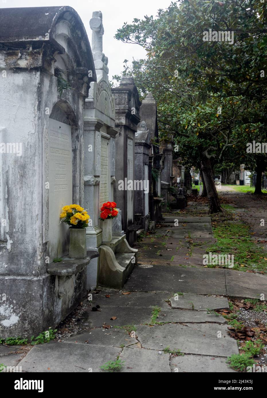 Entrance to Lafayette Cemetery Number One, New Orleans, LA. Stock Photo