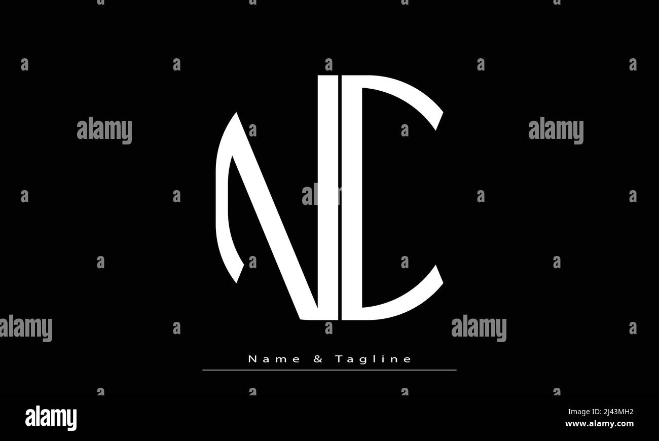 Alphabet letters Initials Monogram logo NC , CN Stock Vector Image ...
