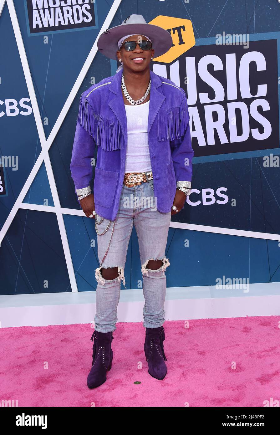 Jimmie Allen at the 2022 CMT Music Awards held at the Nashville