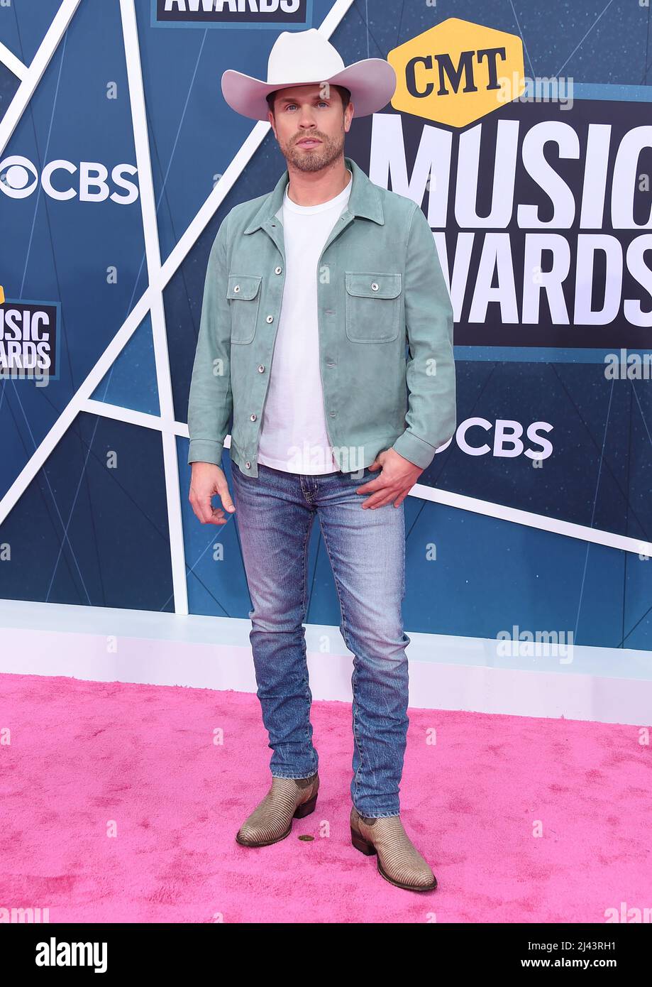 Dustin Lynch at the 2022 CMT Music Awards held at the Nashville