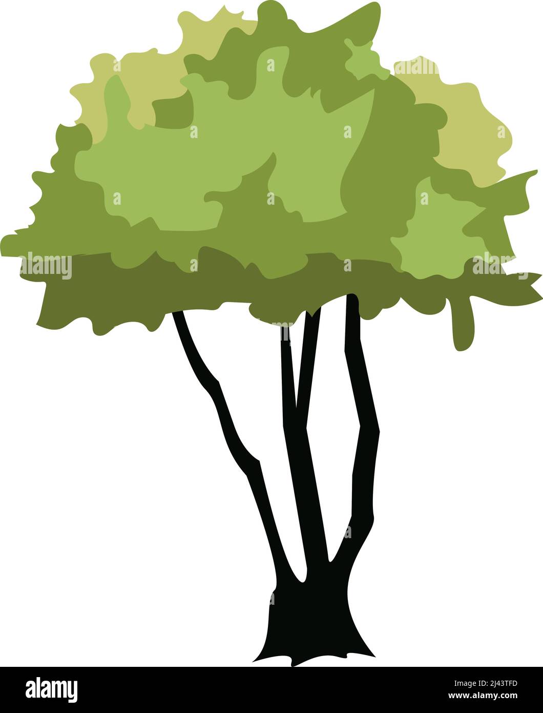 tree plant nature garden scene Stock Vector Image & Art - Alamy