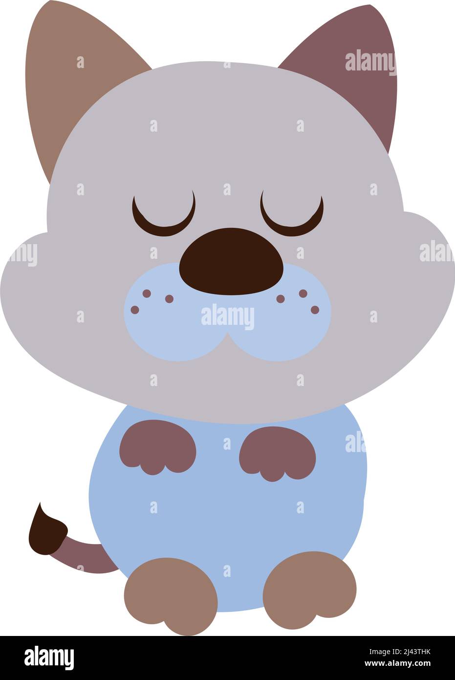 Isolated cute dog sitting on the floor Vector Stock Vector Image & Art ...