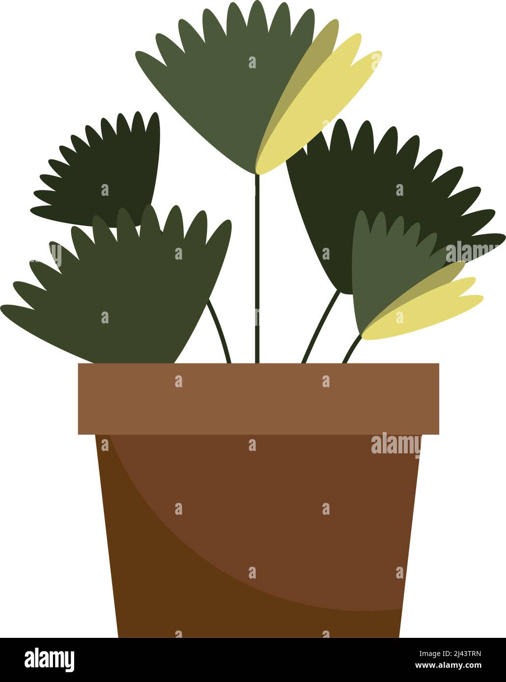 houseplant in pot isolated icon Stock Vector Image & Art - Alamy