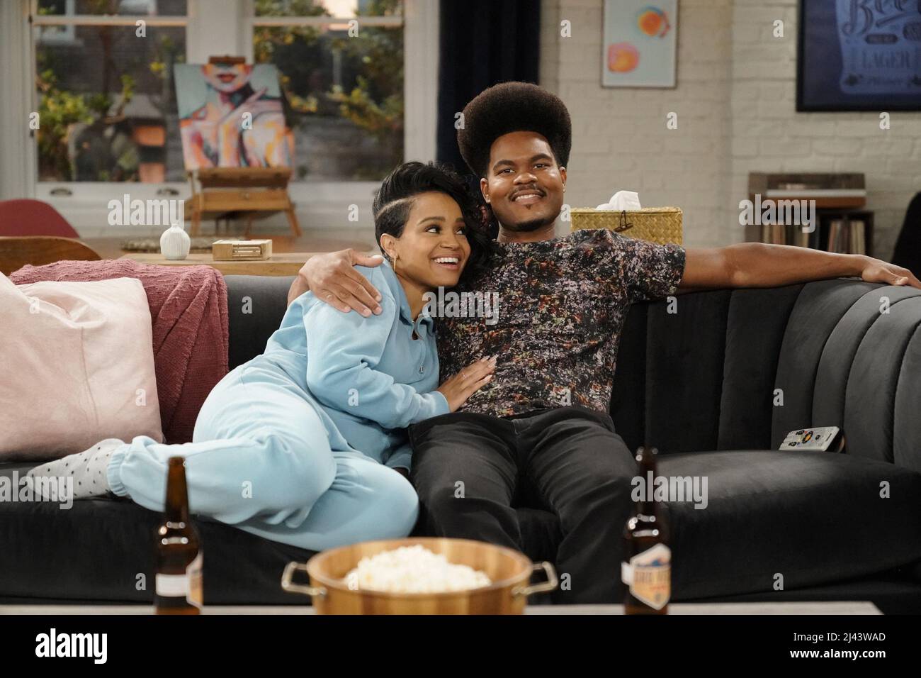 CALL ME KAT, from left: Kyla Pratt, Julian Gant, Call Me A McCluckhead,  (Season 2, ep. 211 aired March 24, 2022). photo: Lisa Rose/ / ©Fox /  Courtesy Everett Collection Stock Photo - Alamy