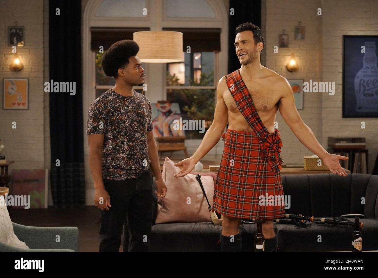 CALL ME KAT, from left Julian Gant, Cheyenne Jackson, Call Me A