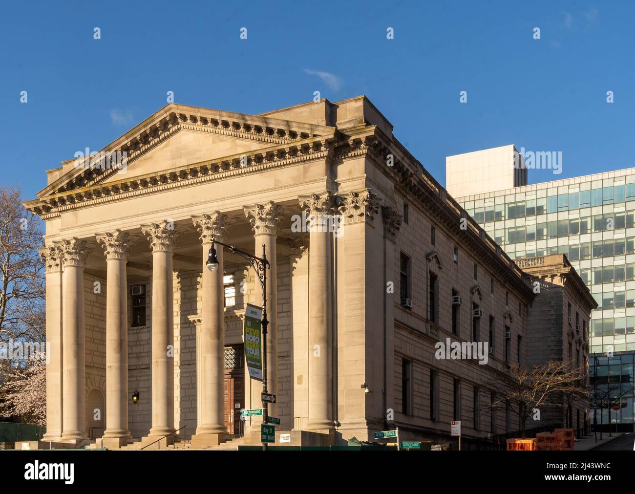 Staten Island NY USA April 10 2022: Three quarter view of the