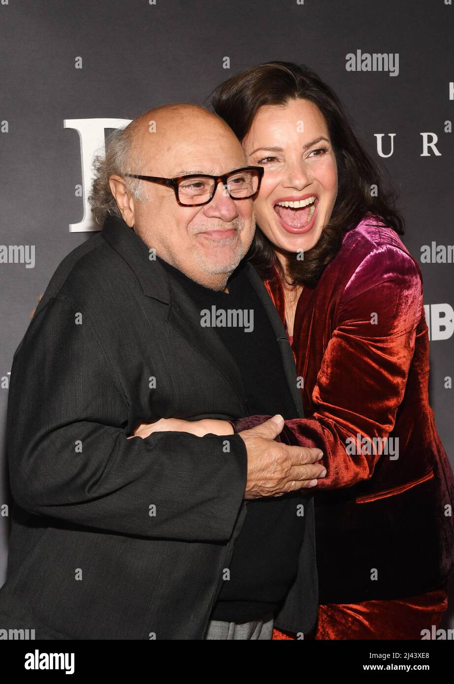 New York, NY, USA. 11th Apr, 2022. Danny DeVito and Fran Descher at the