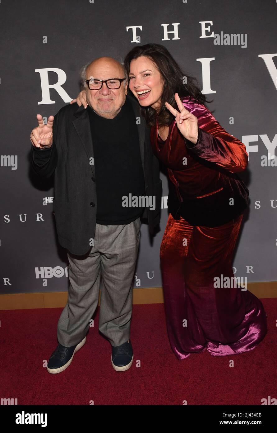 New York, NY, USA. 11th Apr, 2022. Danny DeVito and Fran Descher at the