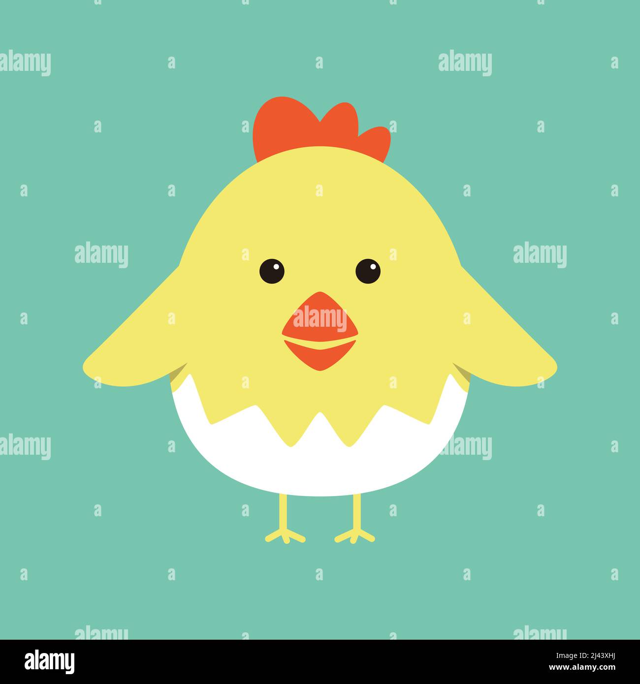 Cartoon chicken animal outline vector hi-res stock photography and ...