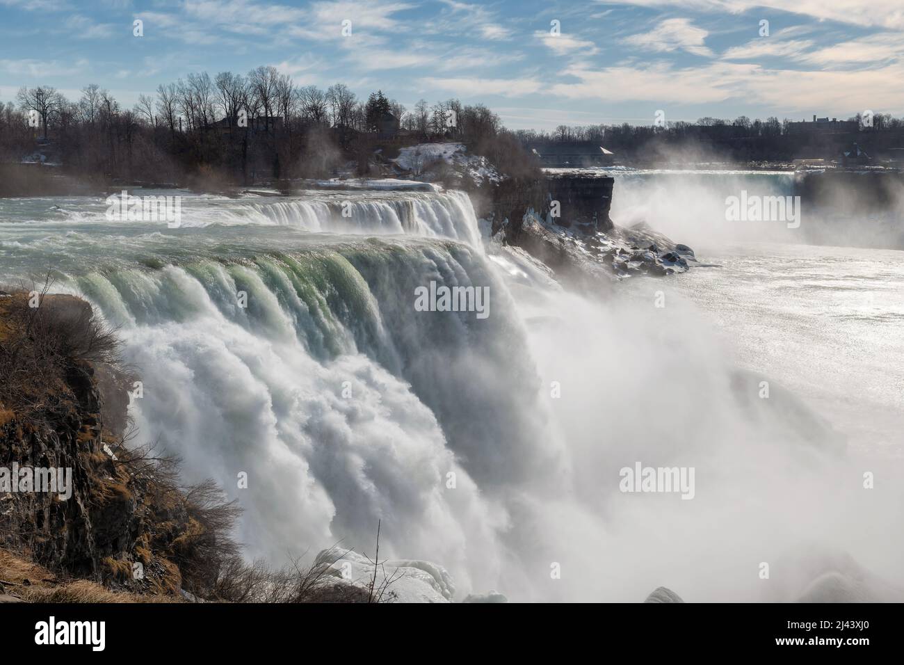 Winterin in Niagara Falls Stock Photo