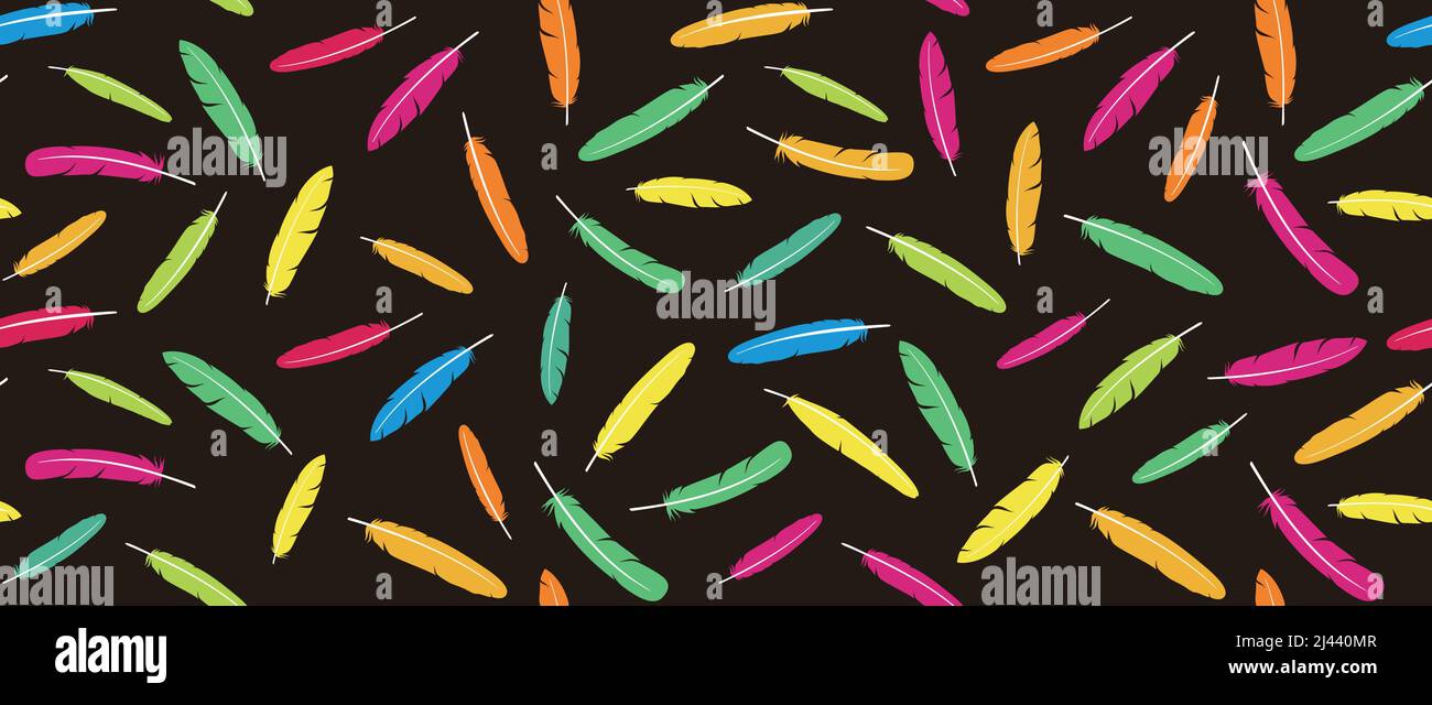 Feather seamless pattern, vector illustration Stock Vector Image & Art ...