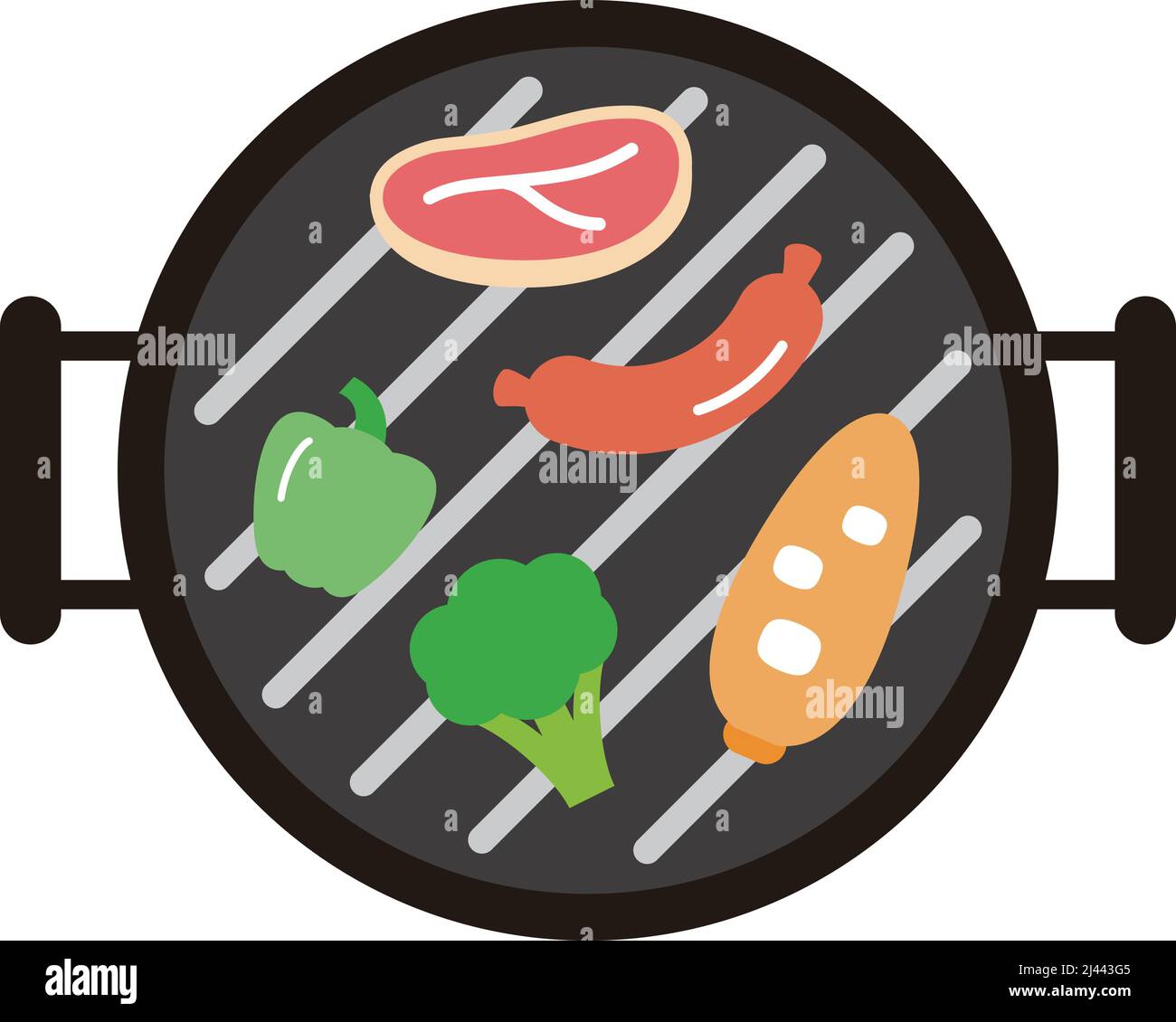 Barbecue party flyer, vector illustration, vector illustration Stock Vector