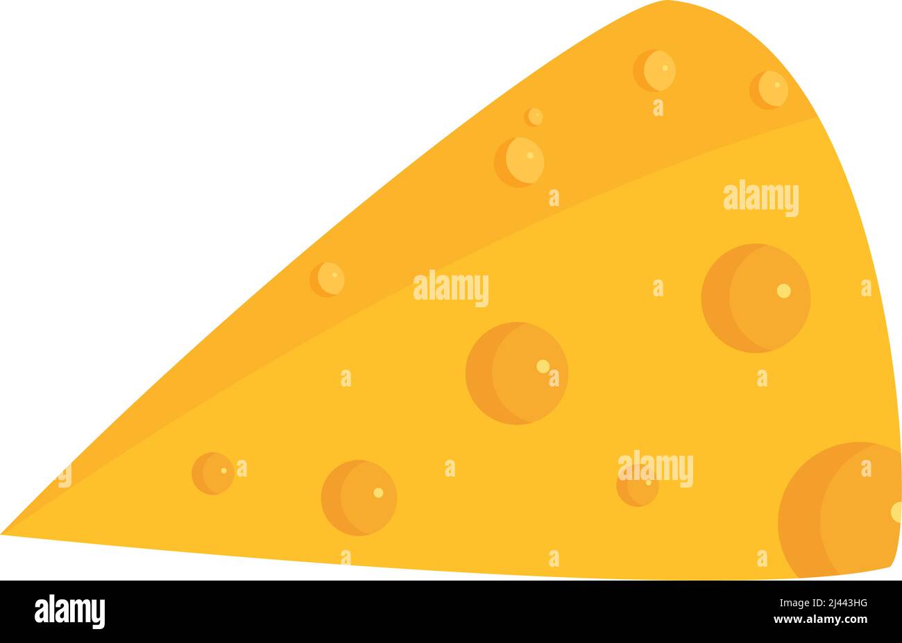 Isolated slice of cheese with holes Vector Stock Vector Image & Art - Alamy