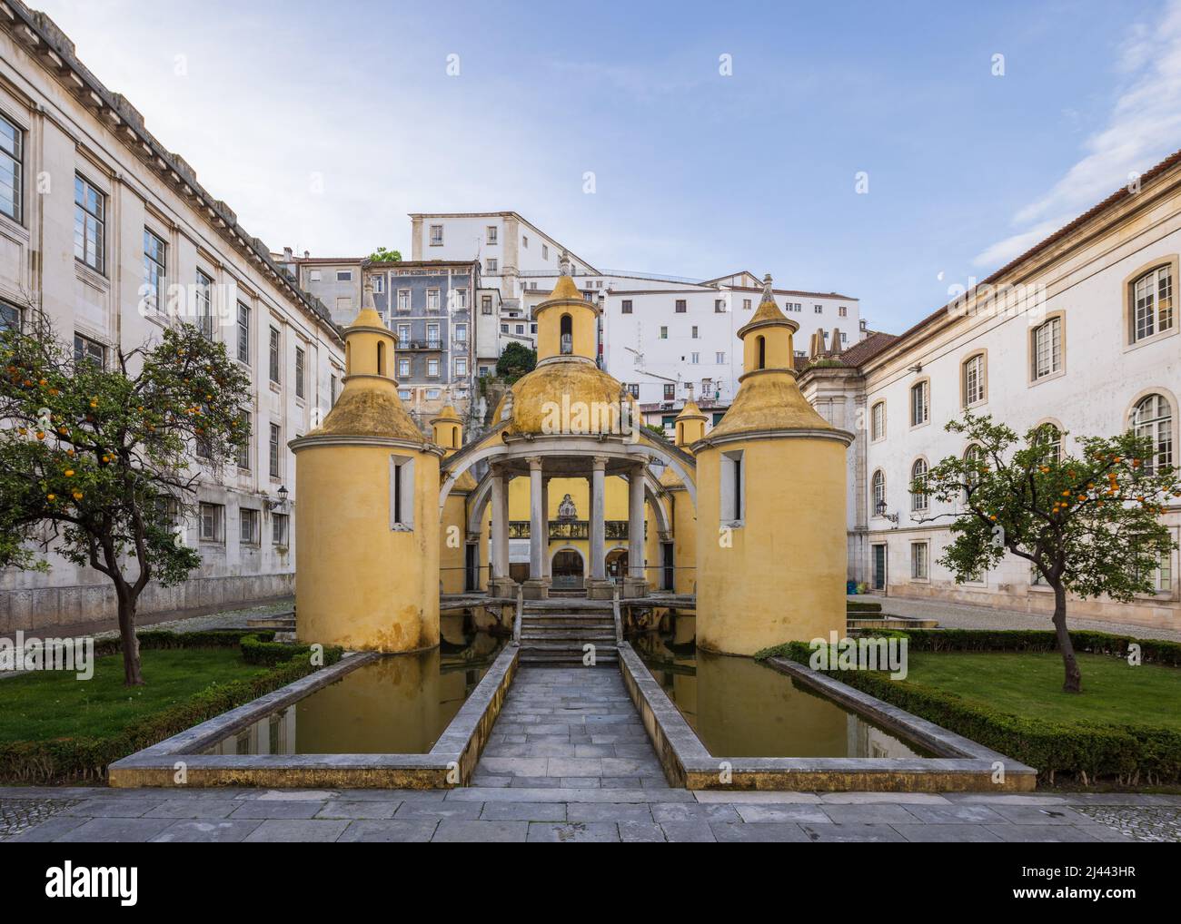 Jardim da Manga was built in the 16th century, an early example of  Renaissance architecture in Portugal. Legend has it that King Joao III  sketched its Stock Photo - Alamy