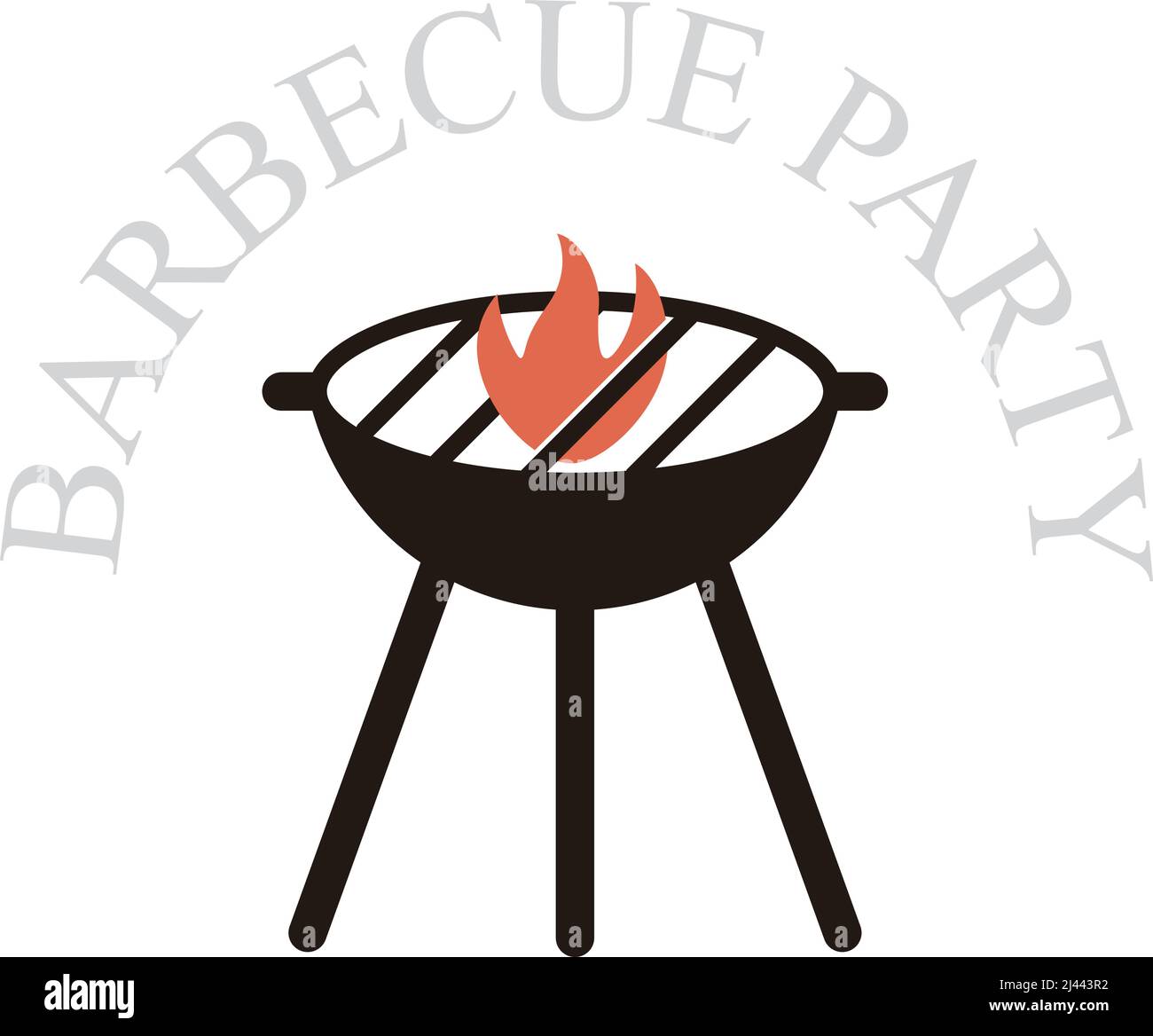 Barbecue party invitation design template vector illustration Stock ...
