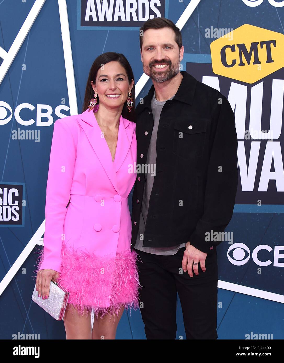 Nashville, USA. 11th Apr, 2022. Walker Hayes and Laney Beville Hayes at