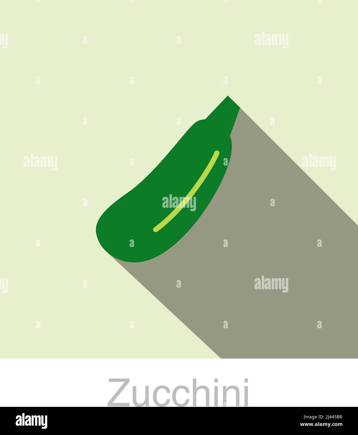 Zucchini food flat icon design vector illustration Stock Vector Image ...