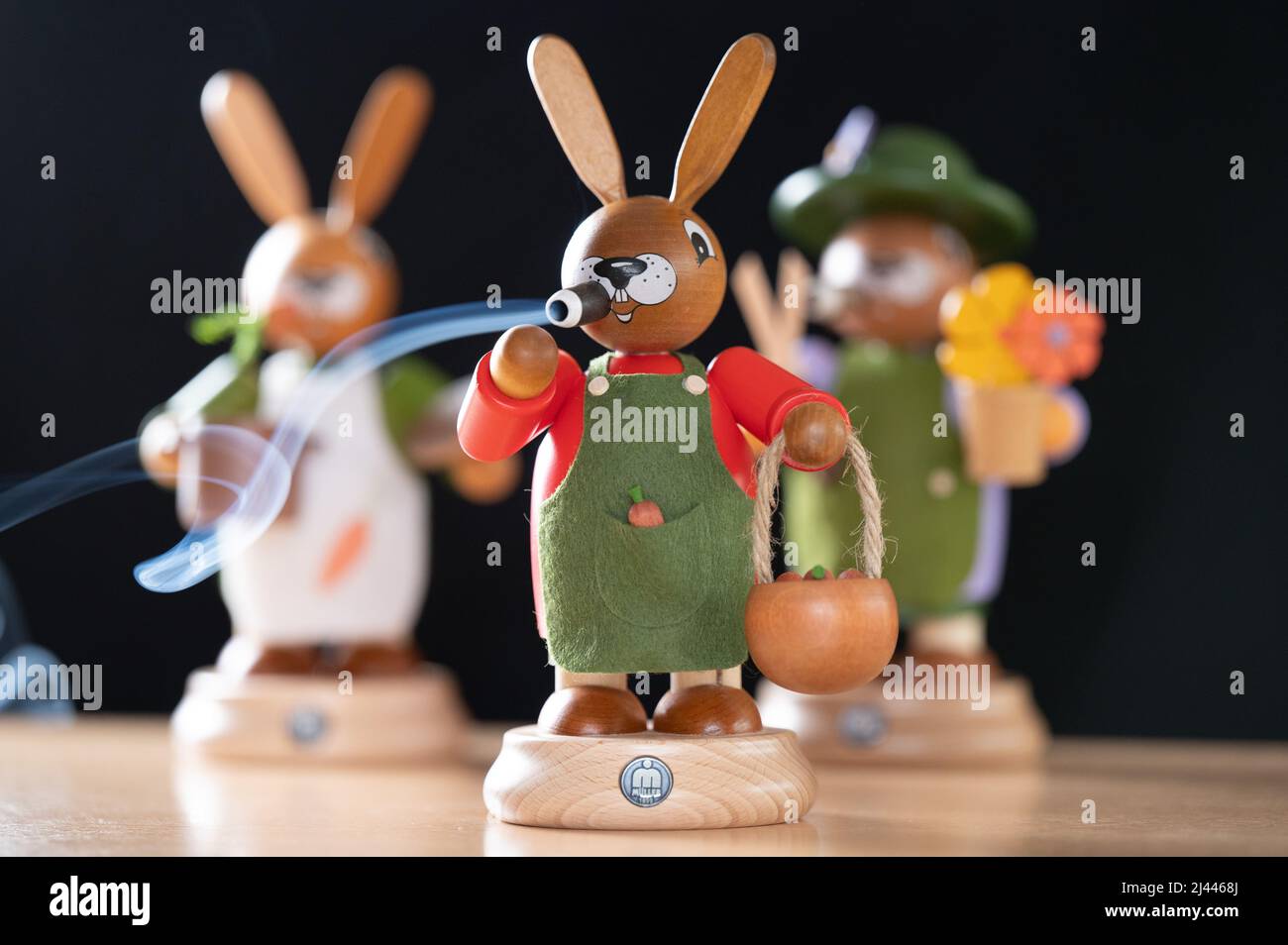 Cartoon Easter Bunny Smoking