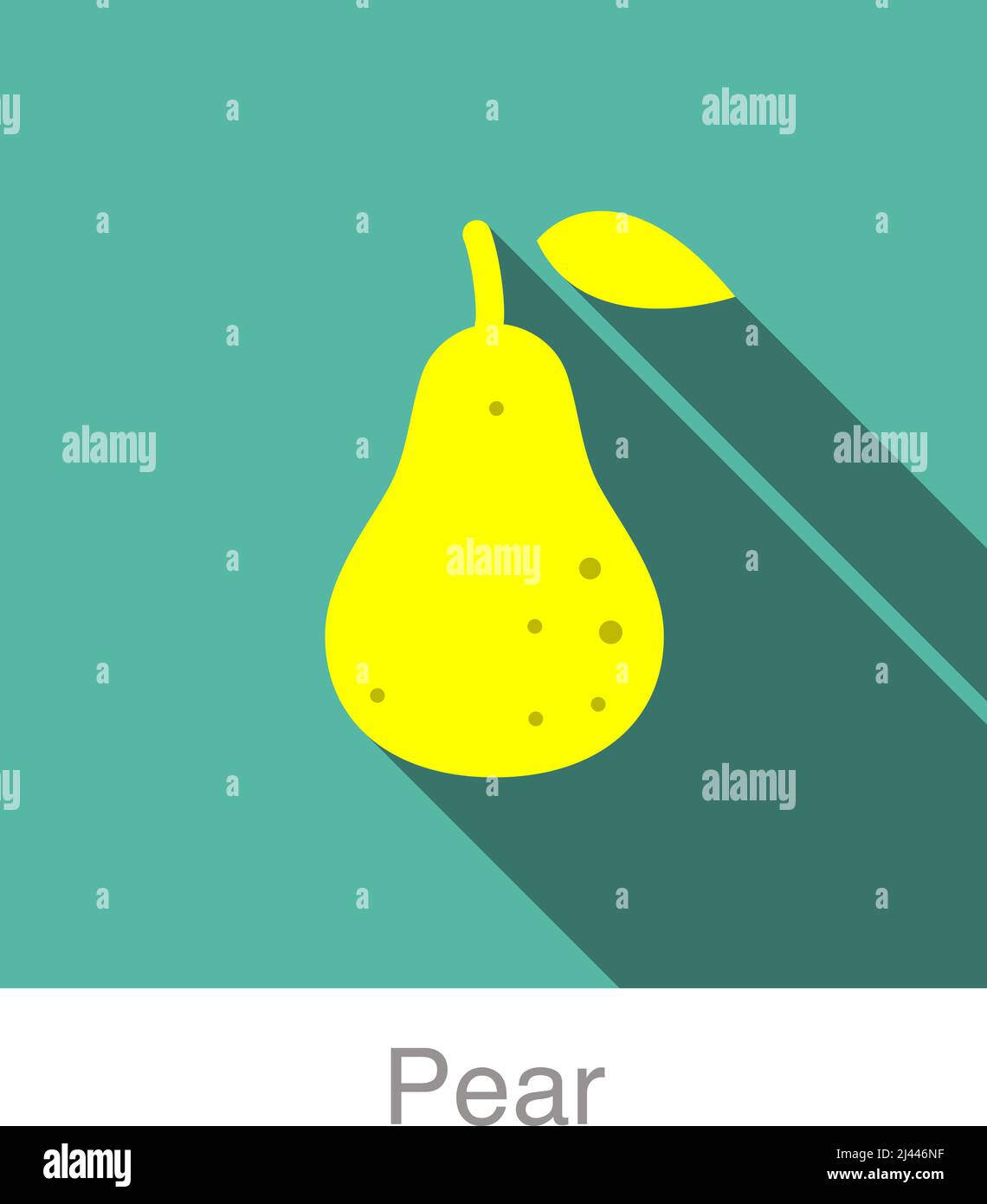 Pear fruit flat icon, vector illustration Stock Vector Image & Art - Alamy