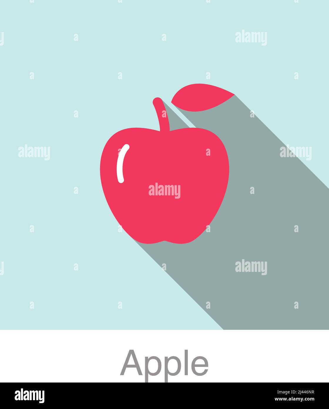 Apple fruit vector vectors hi-res stock photography and images - Alamy