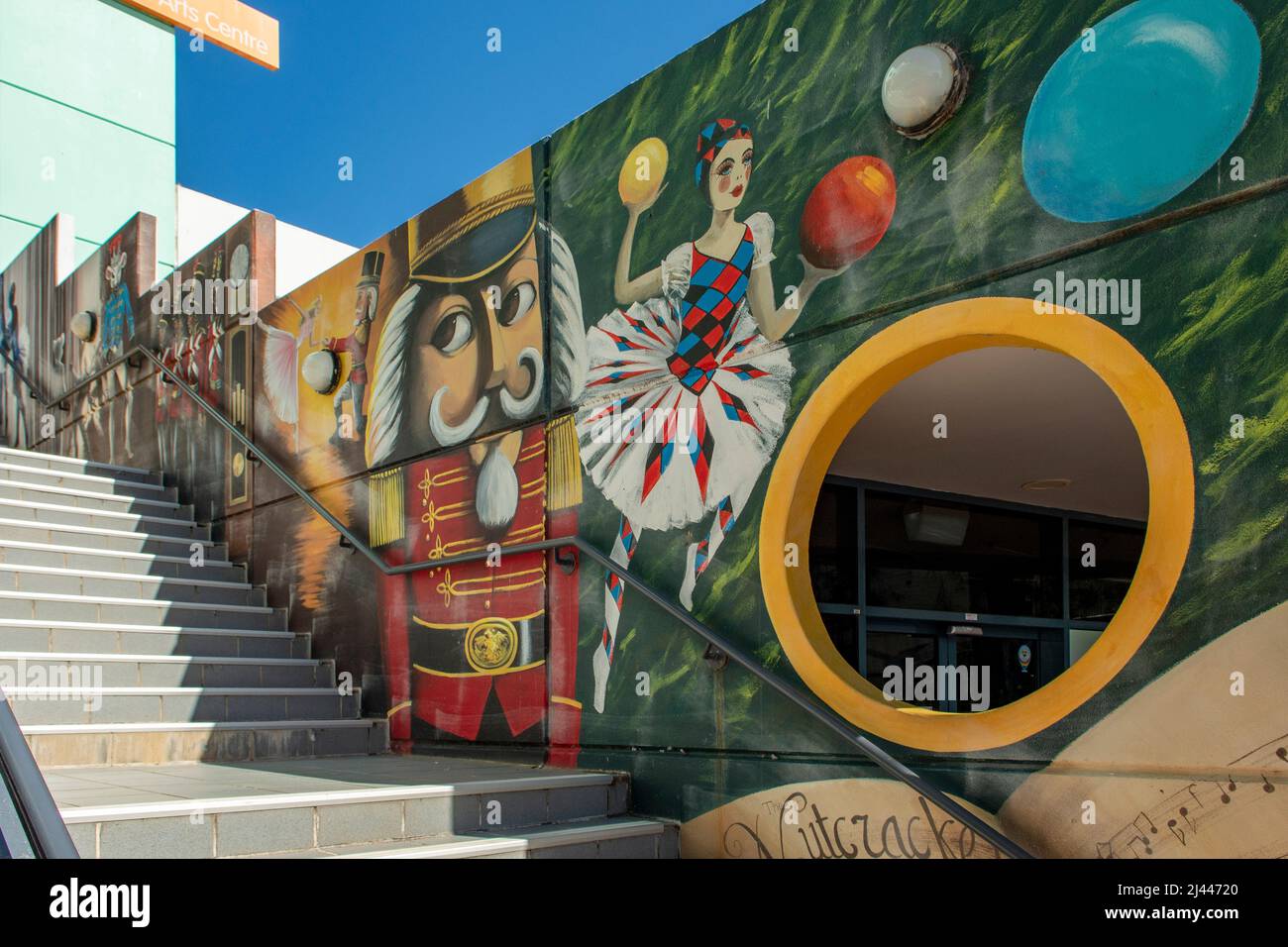 Alice in Wonderland Street Art, Frankston, Victoria, Australia Stock