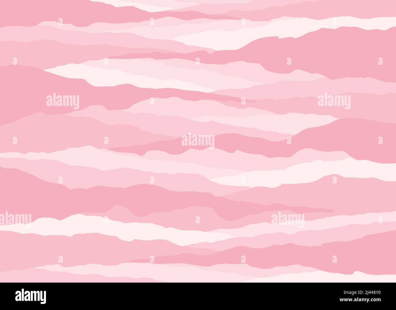 Abstract pink landscape background. Geometric template with wavy shape. Vector illustration background. Stock Vector
