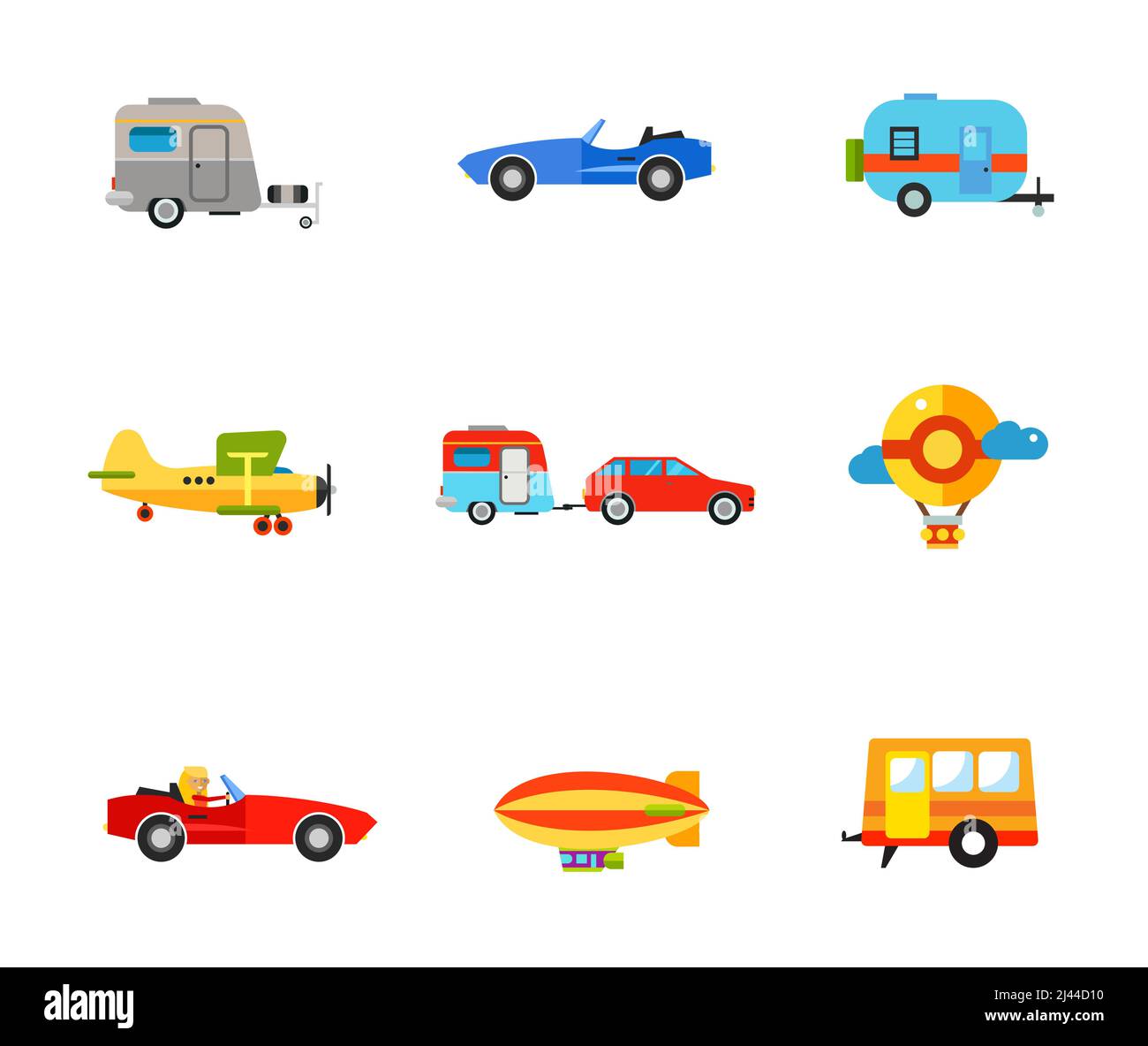 Luxury caravan Stock Vector Images - Alamy
