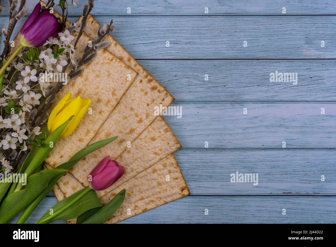 Jewish holiday of Pesach traditional celebration kosher matzah
