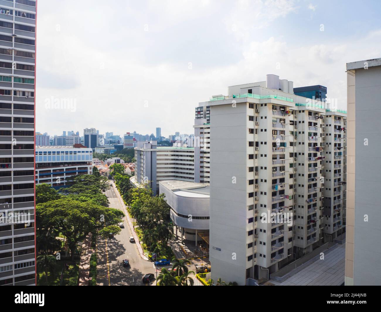 Residential and commercial buildings in Singapore Stock Photo Alamy