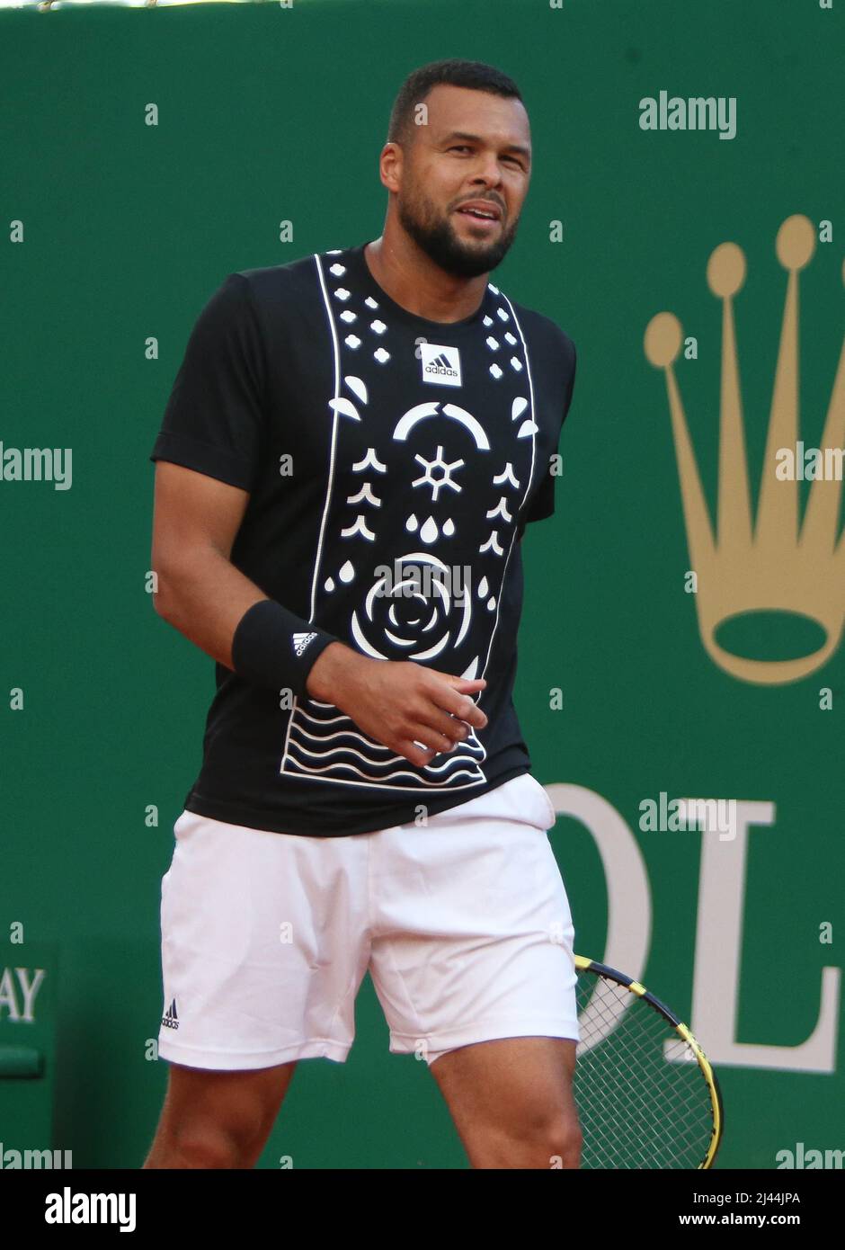 Jo-Wilfried Tsonga of France during the Rolex Monte-Carlo Masters 2022, ATP  Masters 1000 tennis