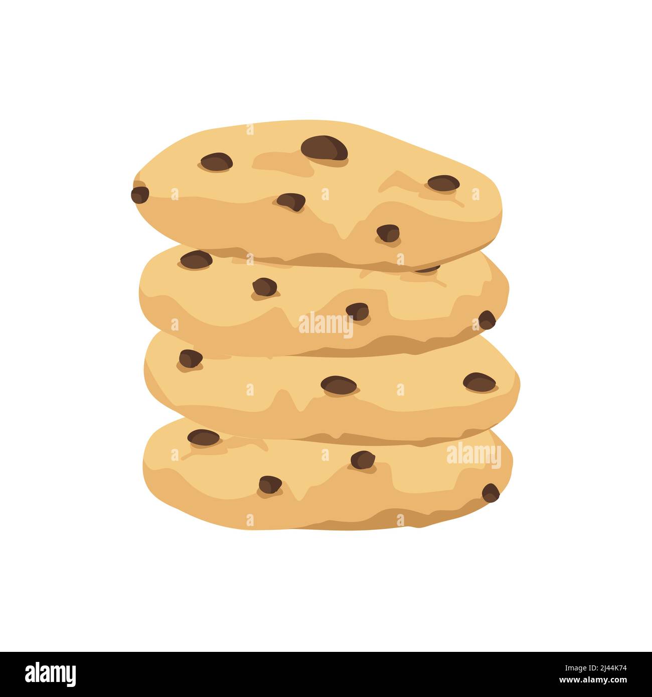 Chocolate chip cookies clip art hi-res stock photography and images - Alamy