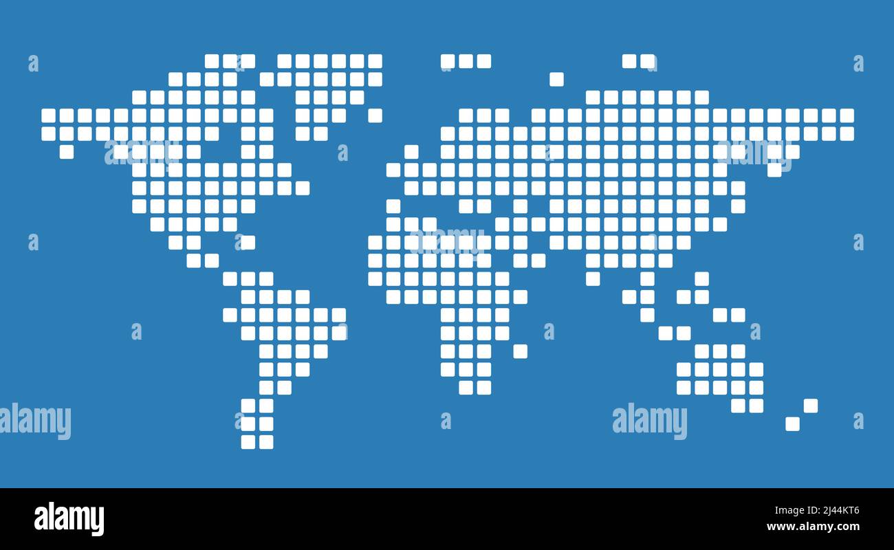 Map of the world with pattern of mosaic dots. Seamless Stock Vector ...