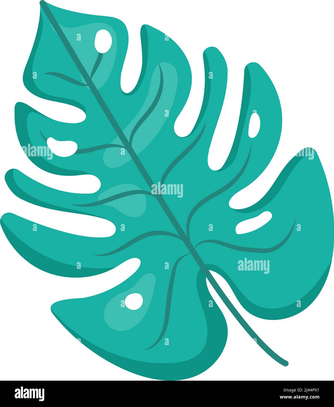 exotic tropical leaf nature icon Stock Vector Image & Art - Alamy