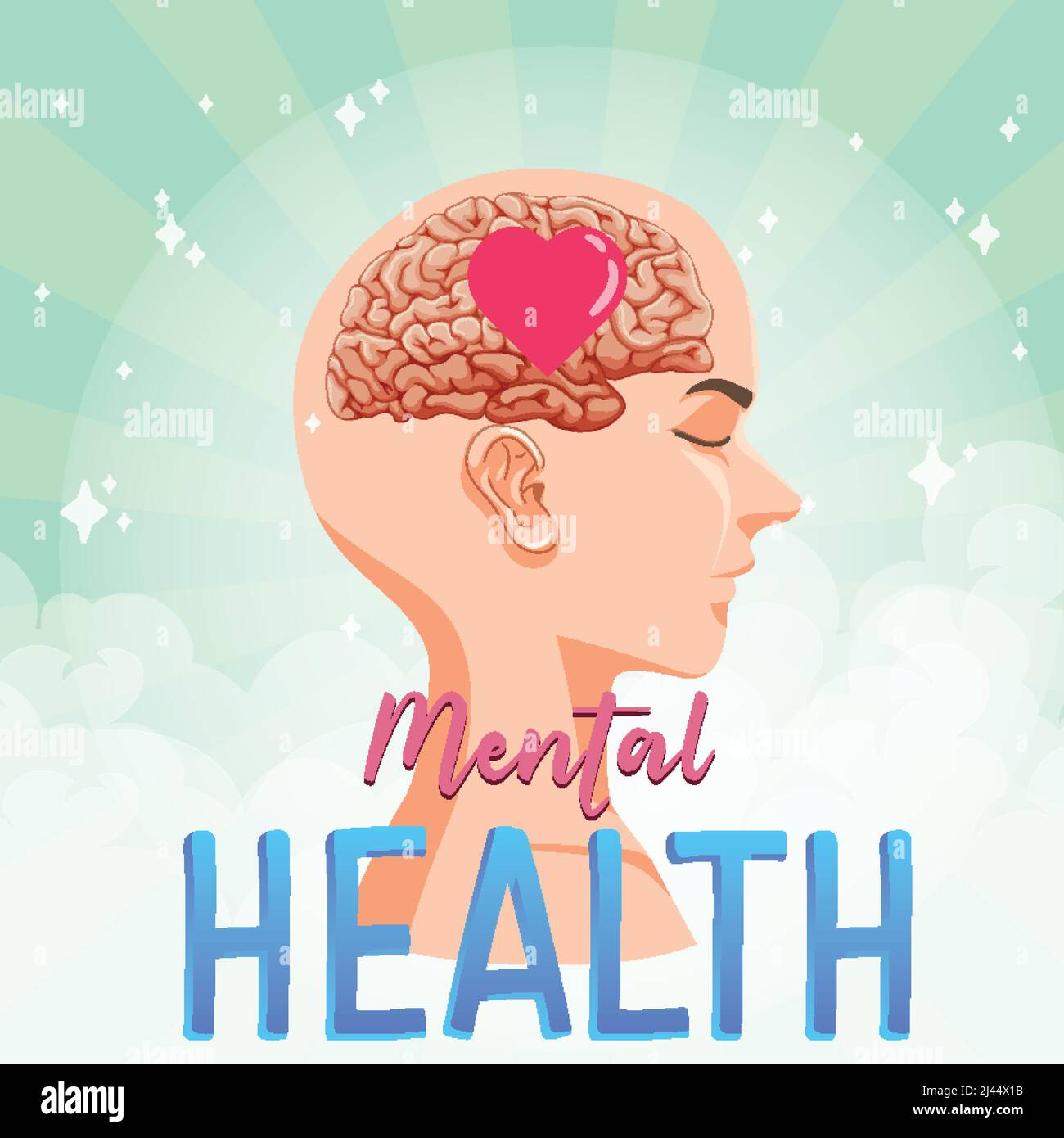 Poster design for mental health illustration Stock Vector Image & Art ...