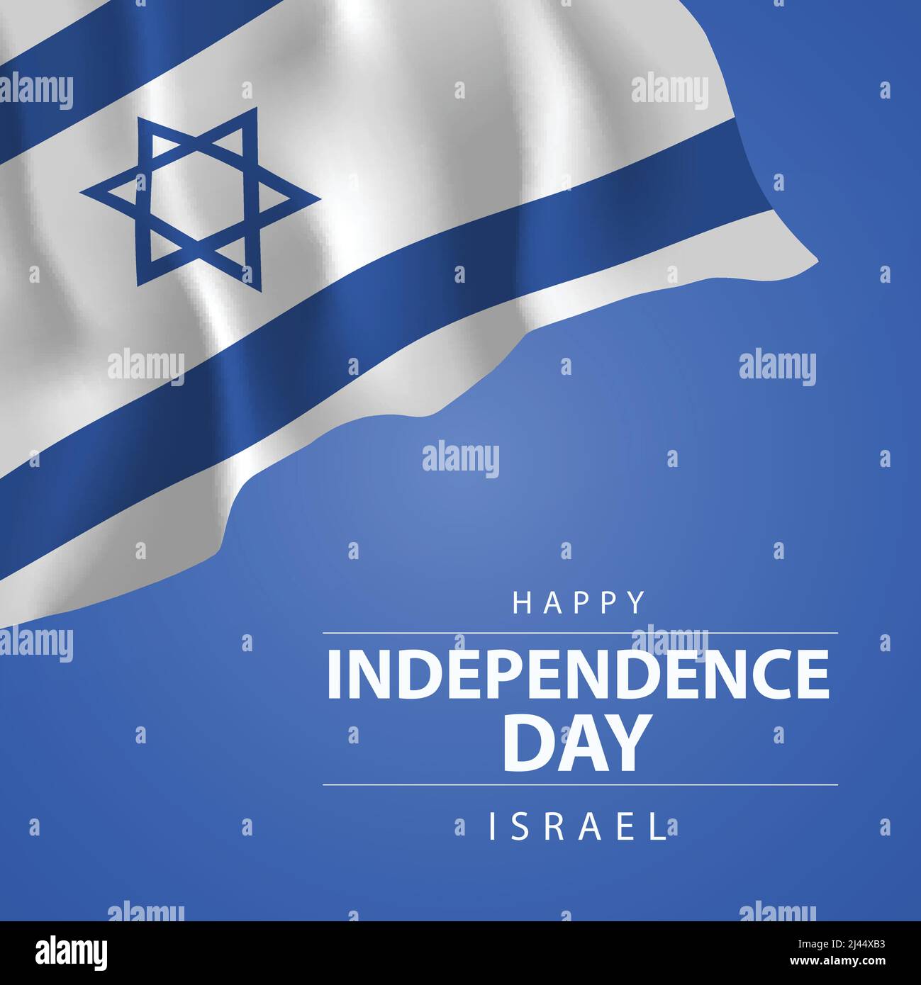 happy independence day Israel. vector illustration design Stock Vector