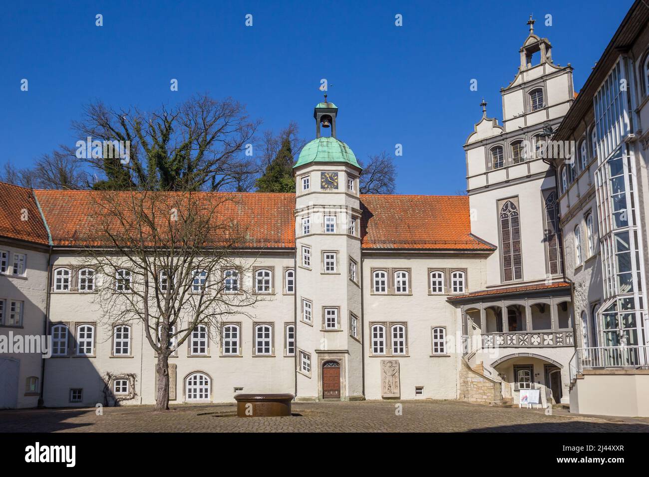 Courtyard of the historic castle in Gifhorn, Germany Stock Photo Alamy