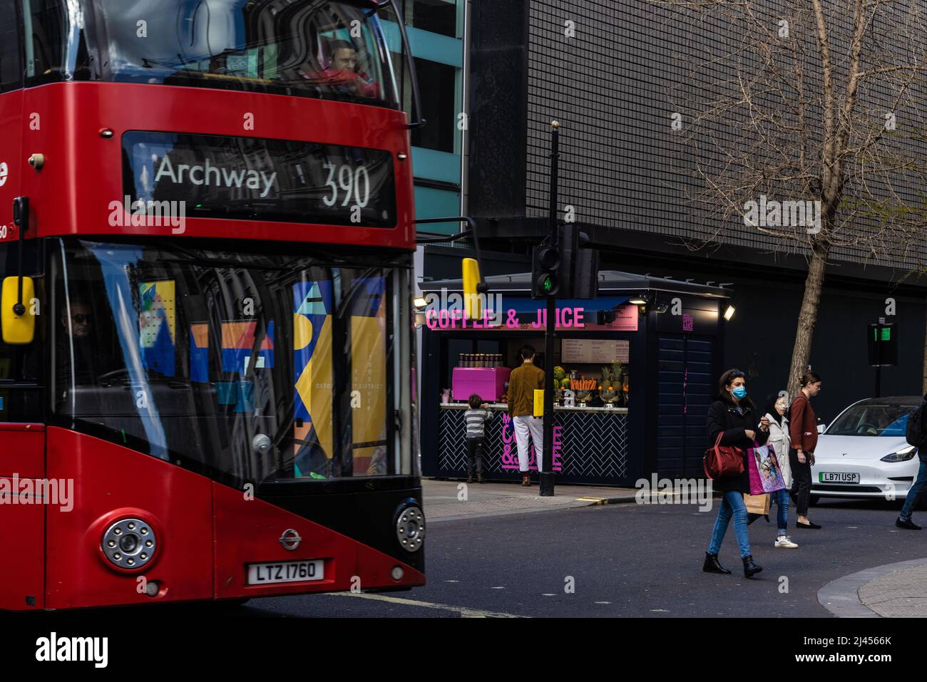 Around London West End including Bond Street Stock Photo