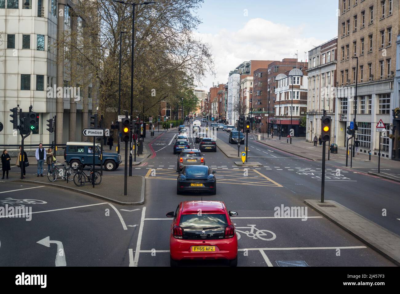 Vauxhall Bridge Road, London, SW1, England, UK Stock Photo Alamy