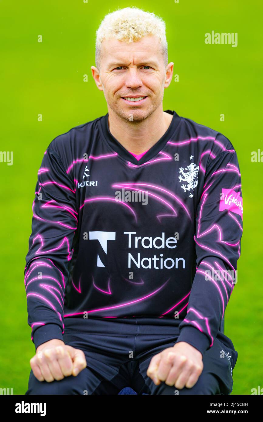 Peter Siddle during a photocall at The County Ground, Somerset. Picture ...